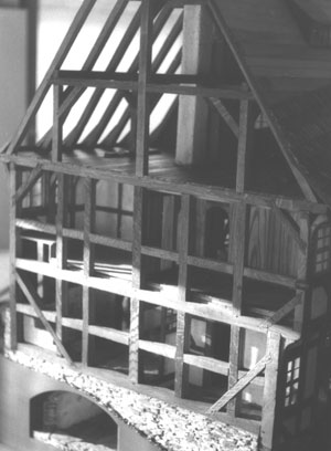 Baukundemodell Stolberger Buergerhaus Detail 3